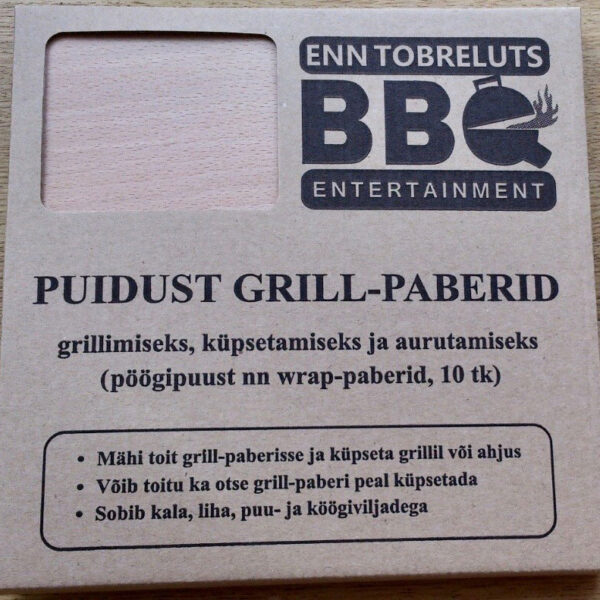 Pöögipuust grillpaber 20 x 20 x 0.1 cm (10 tk pakis)