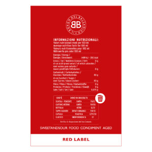 ILborgored250 EAN8032853080092 IL Borgo Aged Condiment Balsamico PUNANE : RED Kinkekarbis 250 Ml..