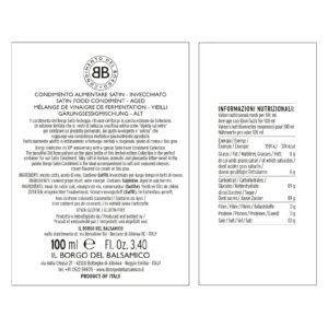 Ilborgorose100ml EAN8032853080184 IL Borgo Aged Condiment Balsamico ROSE EDITION SATIN Kinkekarbis 100 Ml (roosipildiga).