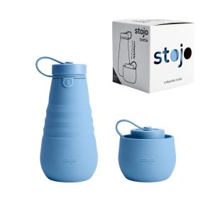 STOJO Kokkupandav Joogipudel 590 Ml (HELESININE) (silikoonist, BPA Vaba)