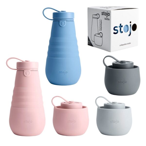 STOJO kokkupandav joogipudel 590 ml (silikoonist, BPA-vaba)