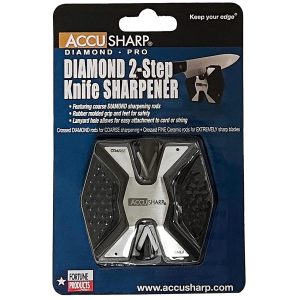 Noateritaja AccuSharp Diamond Pro 2 Step MINI (musthall) (USA)