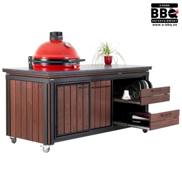 Komplekt: Väliköök Jane 1900 graniidist tasapinnaga + keraamiline grill Kamado Joe ® Classic II Stand Alone