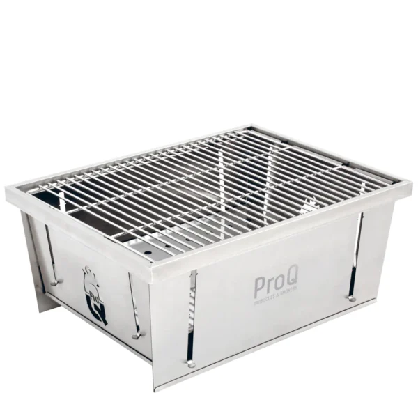 ProQ FLATDOG kokkupandav portfell-BBQ/GRILL (roostevabast terasest)