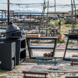 BBQ Entertainment LAUD Grillile Kamado COEO Le Quatro L (must Pulbervärvitud Teras, D52cm) (6)