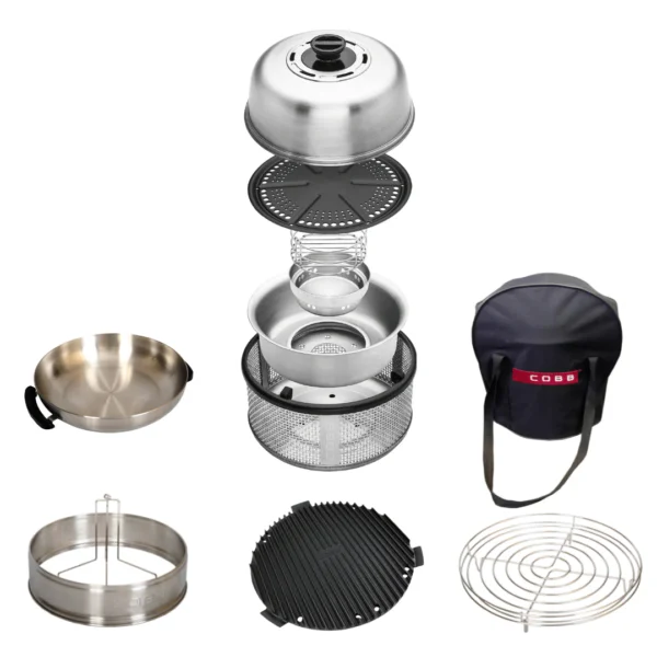 COBB Kitchen in the Box / Reisi- ja pikniku multifunktsionaalse söegrilli komplekt Ø 33cm (Premier AIR)