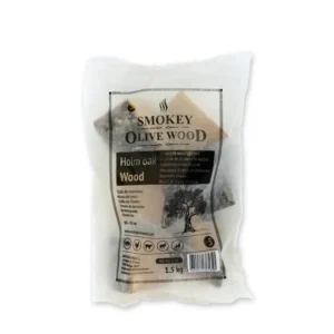 BBQ Entertainment SMOKEY OLIVE WOOD Holm Oak Tammepuust Suitsuklotsid Puidutükid 1,5 Kg 2