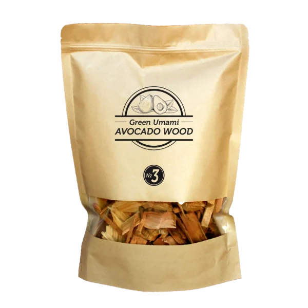 SMOKEY OLIVE WOOD - avokaadopuust suured suitsulaastud 1,7 L