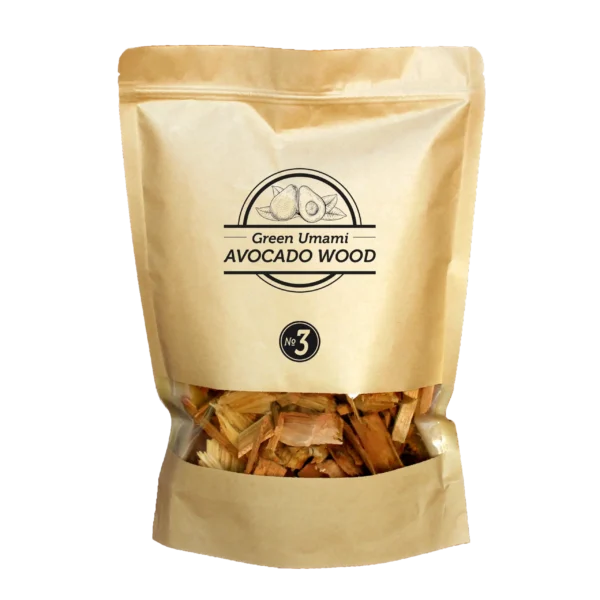 SMOKEY OLIVE WOOD - avokaadopuust suured suitsulaastud 1,7 L