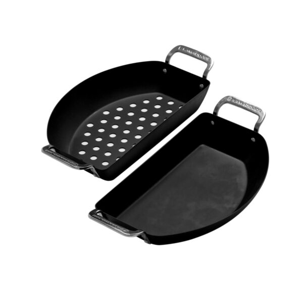 Kamado Joe süsinikterasest poolkuu pannikomplekt / Karbon Steel Half Moon Pans