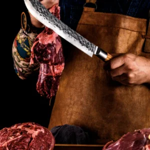 BBQ Entertainment Forged OLIVE Butcher Knife LIHUNIKUNUGA 25,5 Cm (2)