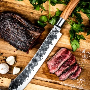 BBQ Entertainment Forged OLIVE Butcher Knife LIHUNIKUNUGA 25,5 Cm (5)