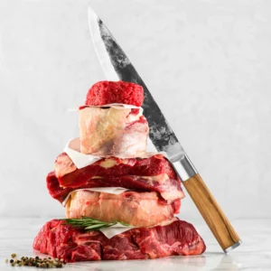 BBQ Entertainment Forged OLIVE Chef Knife KOKANUGA 20,5 Cm (10)