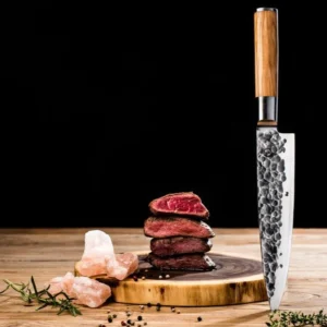 BBQ Entertainment Forged OLIVE Chef Knife KOKANUGA 20,5 Cm (2)