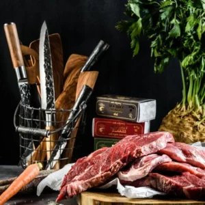 BBQ Entertainment Forged OLIVE Chef Knife KOKANUGA 20,5 Cm (7)