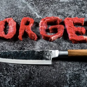 BBQ Entertainment Forged OLIVE Chef Knife KOKANUGA 20,5 Cm (8)