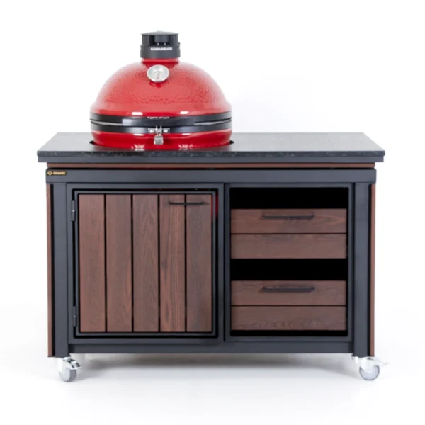 Komplekt: Graniidist tasapinnaga väliköök Jane 1200 + keraamiline grill Kamado Joe Classic II Stand Alone