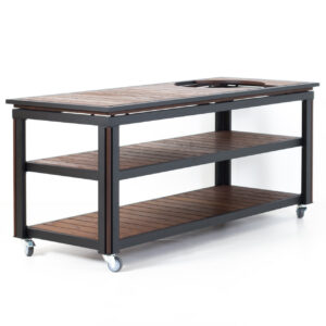 BBQ Entertainment Kahe Riiuliga Ratastel Laud Keraamilisele Grillile JANE 1600 3 (6)