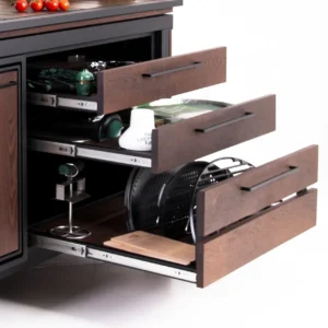 BBQ Entertainment Ratastel Väliköök Jane 1600 Graniidist Tasapinnaga (1)