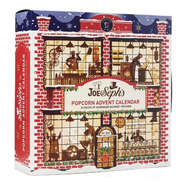 Joe&Seph's popkorni ADVENDIKALENDER (24 päeva) / Classic Gourmet Advent Calendar 175g (19 maitset / 24 akent)