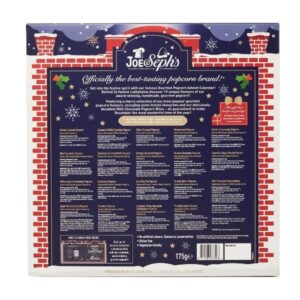 711583073908 Joe&Seph's Popkorni ADVENDIKALENDER (24 Päeva) Classic Gourmet Advent Calendar 175g (19 Flavours 24 Windows)