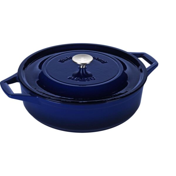 Malmist ümmargune haudepott Ø 32 cm sinine – Swiss Diamond