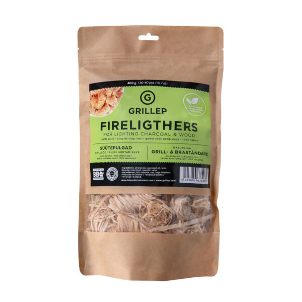 GRILLEP SÜÜTEPULGAD grillsöe / puidu süütamiseks (400g / 30-40 tk)