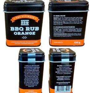 BBQ RUB Apelsinimaitseline 150g (uus Pakend) BBQ Entertainment Enn Tobrelutsu Maitseainesegu KÕIK KÜLJED
