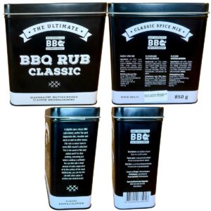 BBQ RUB Klassikaline 850g (uus Pakend) BBQ Entertainment Enn Tobrelutsu Maitseainesegu KÕIK KÜLJED.