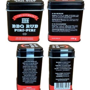BBQ RUB Piri Piri 150g (uus Pakend) BBQ Entertainment Enn Tobrelutsu Maitseainesegu KÕIK KÜLJED
