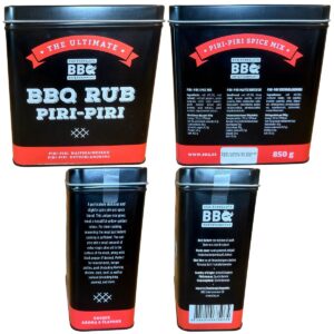 BBQ RUB Piri Piri 850g (uus Pakend) BBQ Entertainment Enn Tobrelutsu Maitseainesegu KÕIK KÜLJED.