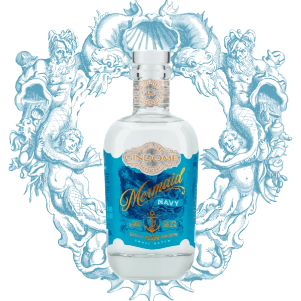 Gindome - MerMaid Navy Gin (The Hope Distillery) 500ml 58%