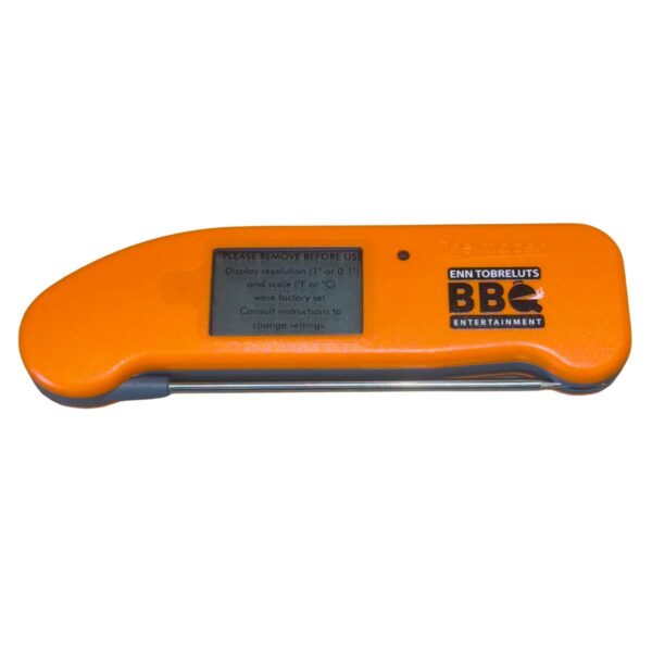 Liha-sisetermomeeter ETI THERMAPEN® ONE Oranz, Enn Tobreluts BBQ Entertainment logoga