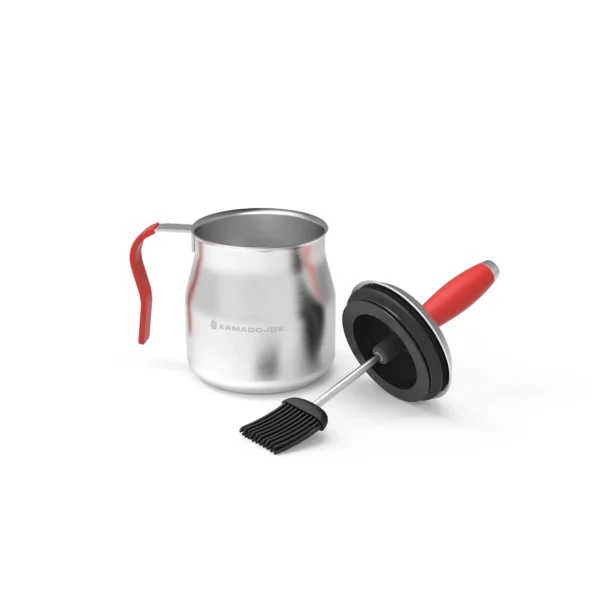 Kamado Joe ® tugevdatud terasest pintseldamisnõu pintsliga