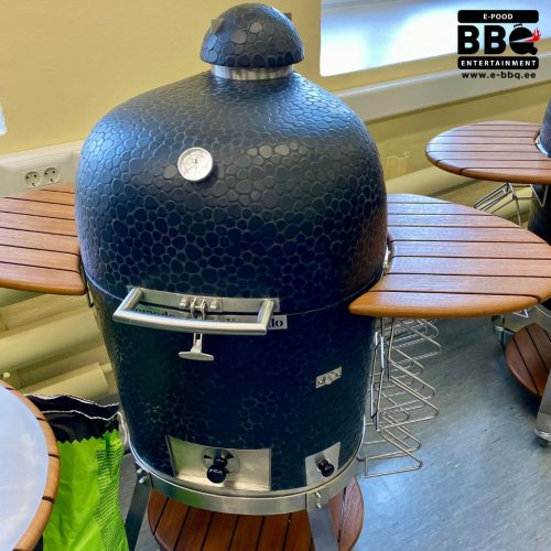 BBQ Entertainment OÜ Komplekt KOMODO KAMADO 19” TT MATTE BLACK PEBBLE & Lisad