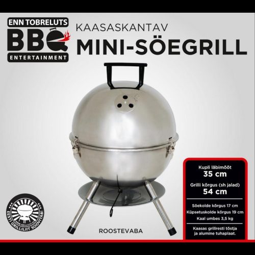 EAN 0726754941061 BBQ Entertainment Kaasaskantav MINI SÖEGRILL .