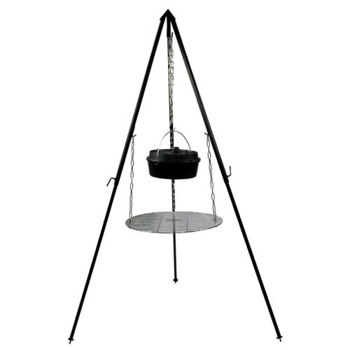 EAN 8720256612063 VALHAL Lõkke Statiiv Malmist Pottidele : BBQ Accessory Tripod Adjustable With 4 Chains