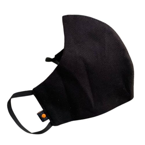 Korduvkasutatav Riidest Kolmekihiline NÄOMASK Must