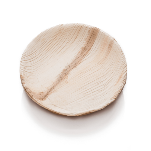 Palmilehest keskmine taldrik ümmargune 20 cm.