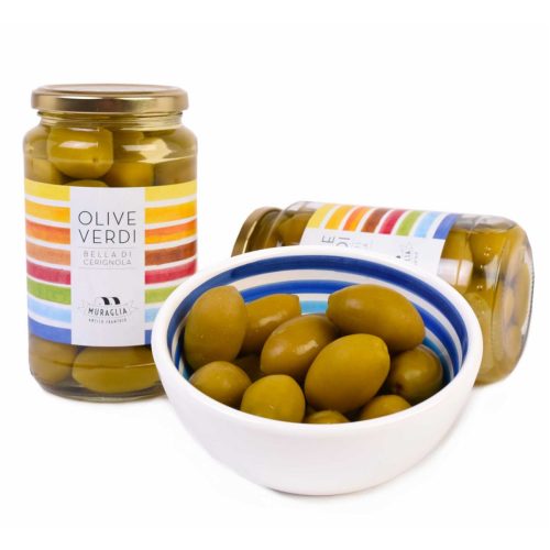 Suured Rohelised Oliivid Kividega Frantoio Muraglia Bella Di Cerignola 580 Ml